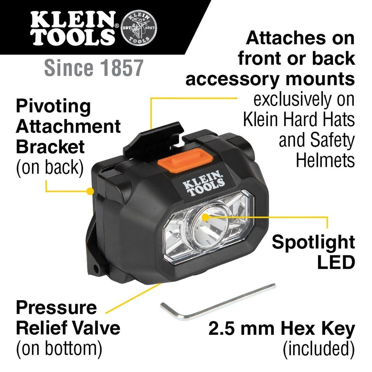Klein 60156 Intrinsically Safe LED Headlamp (Includes Batteries) - 2