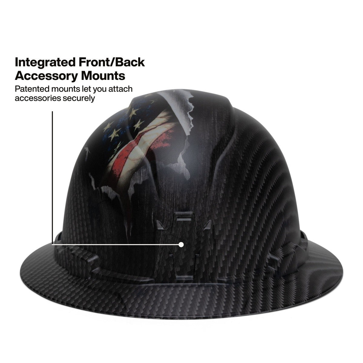 Klein 60346FS Non-Vented Full Brim Class E Hard Hat with Rechargeable Headlamp - 5