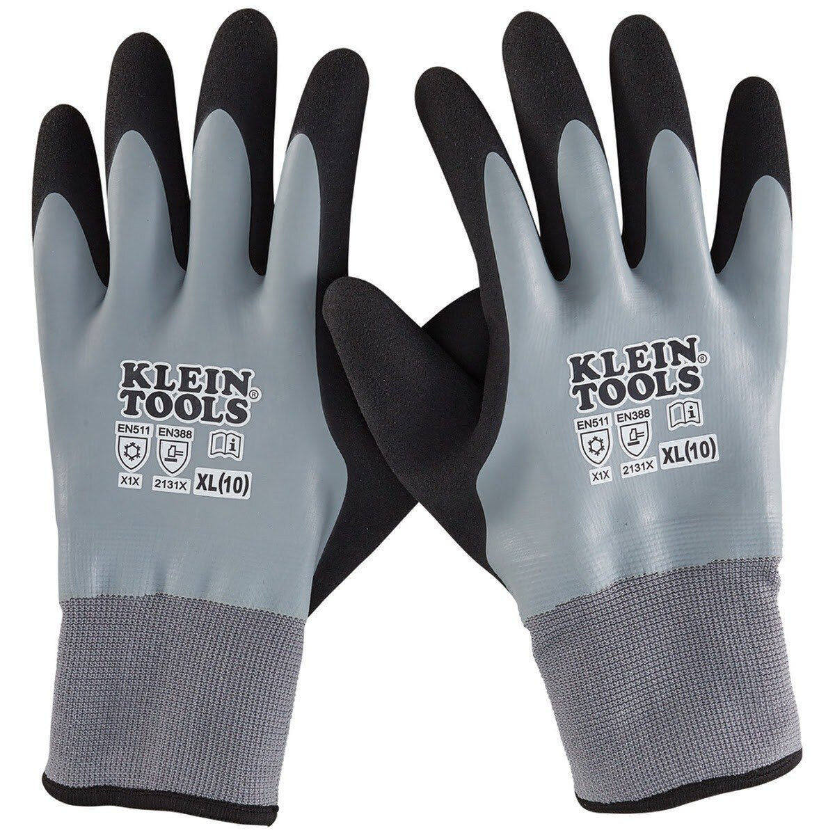 Klein 60390 Thermal Dipped Gloves, Extra-Large (Pair)