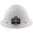 Klein 60406RL Hard Hat, Non-Vented, Full Brim with Rechargeable Headlamp, White (Each)