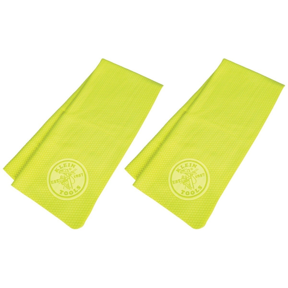 Klein 60486 Cooling PVA Towel, High-Visibility Yellow (2 Pack)