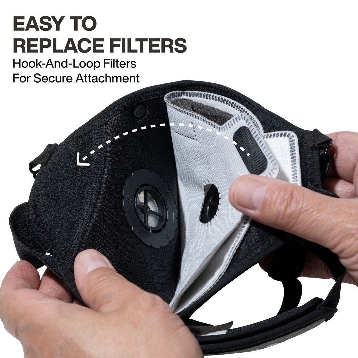 Klein 60506 N95 Reusable Respirator Face Mask with Replaceable NIOSH N95 Filter 13.5 in. L x 6.6 in. H (1 Pack) - 3