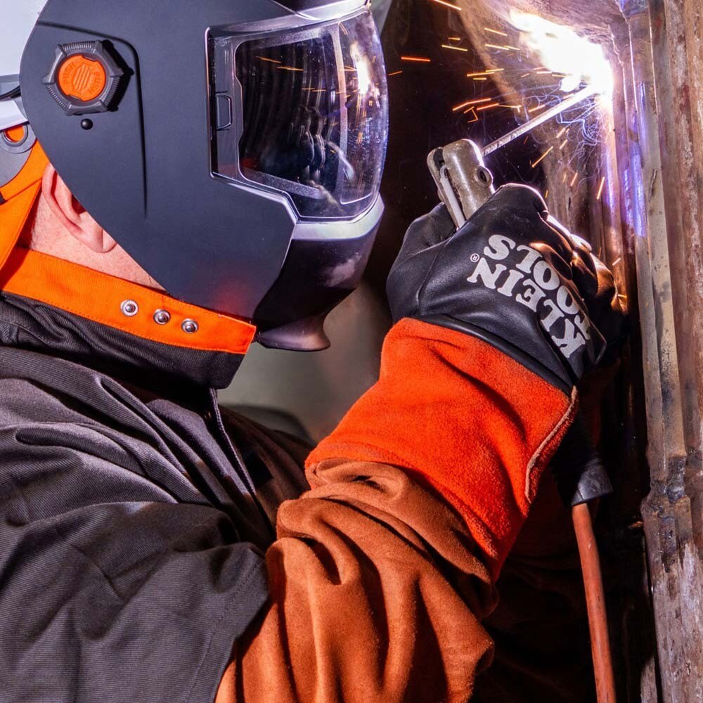 Klein 60834 Flame-Resistant Leather Welding Sleeves - 6