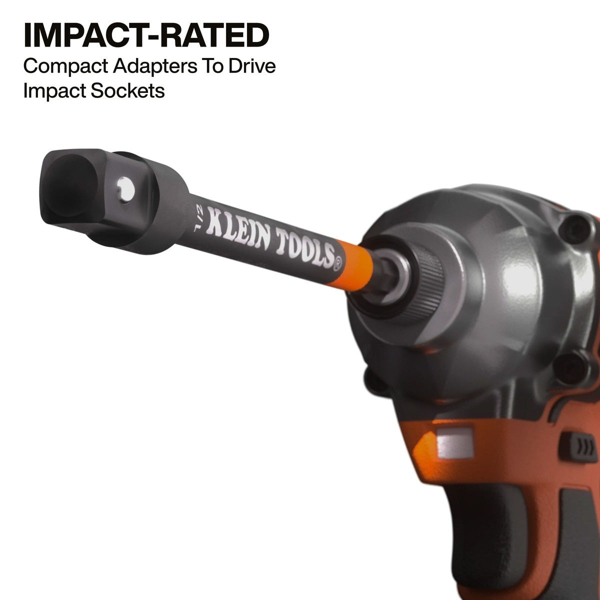 Klein 65038A 6 Inch Impact Driver and Socket Extension Bar Set with 3/8 Inch and 1/2 Inch Drives (4 Piece Set) - 3