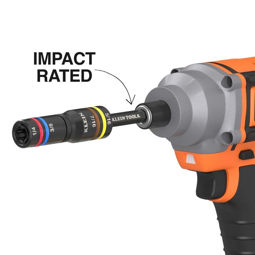 Klein 651QS Quad-4 Deep-Well Heavy-Duty Impact Flip Socket, SAE - 5