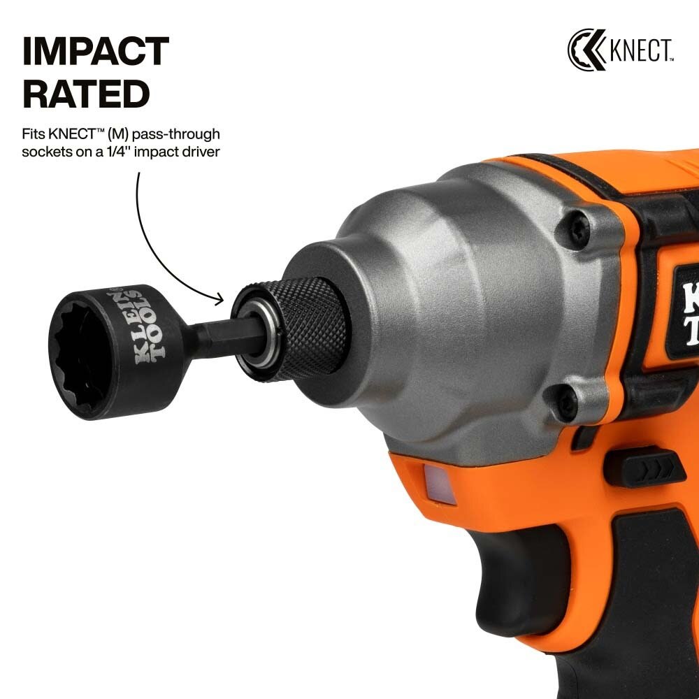 Klein 65KADPM KNECT (M) Impact Socket Adapter Set for Versatile Driving Situations - 3