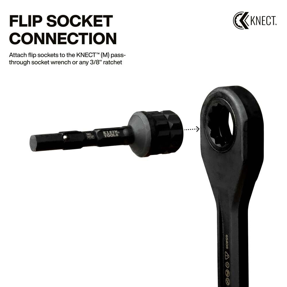 Klein 65KADPM KNECT (M) Impact Socket Adapter Set for Versatile Driving Situations - 5