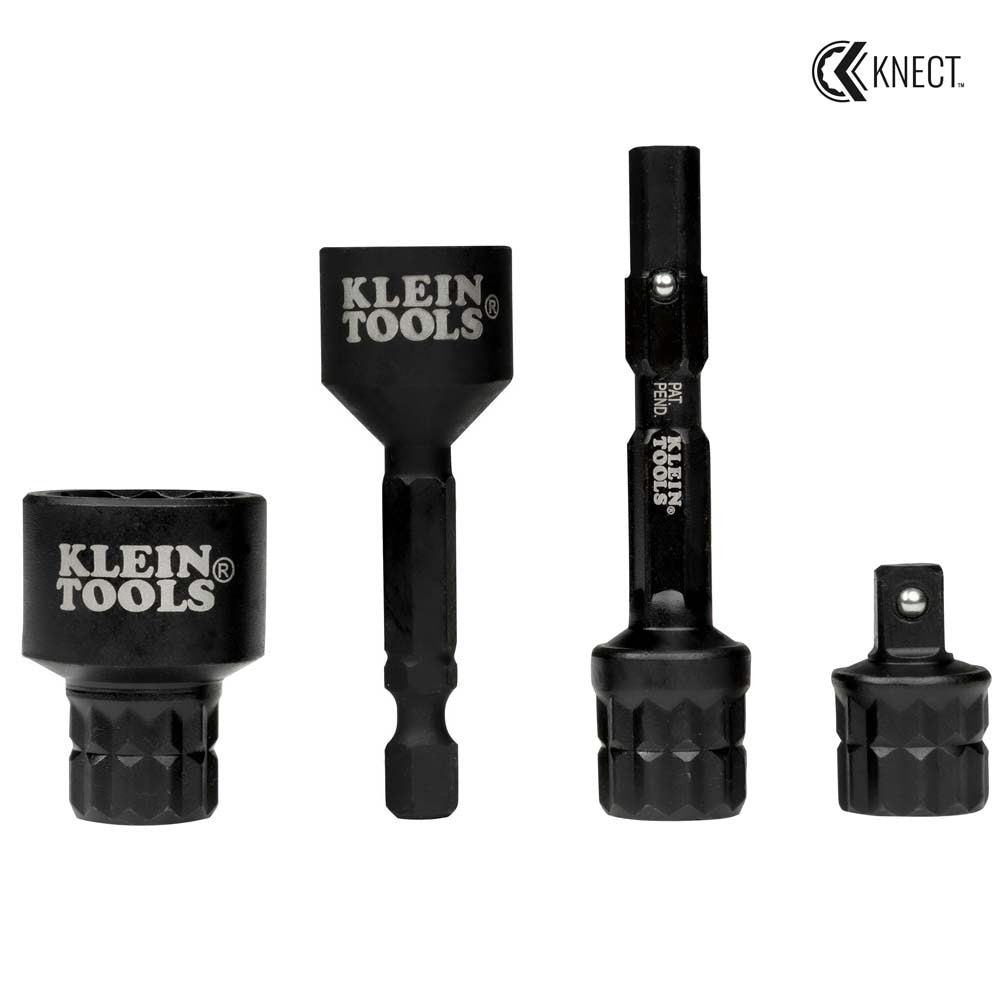 Klein 65KADPS KNECT (S) Impact Socket Adapter Set for Fasteners and Impact Driver