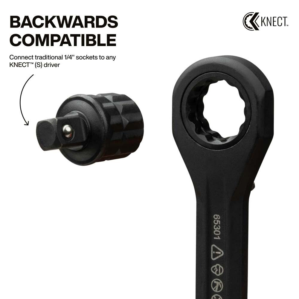 Klein 65KADPS KNECT (S) Impact Socket Adapter Set for Fasteners and Impact Driver - 4