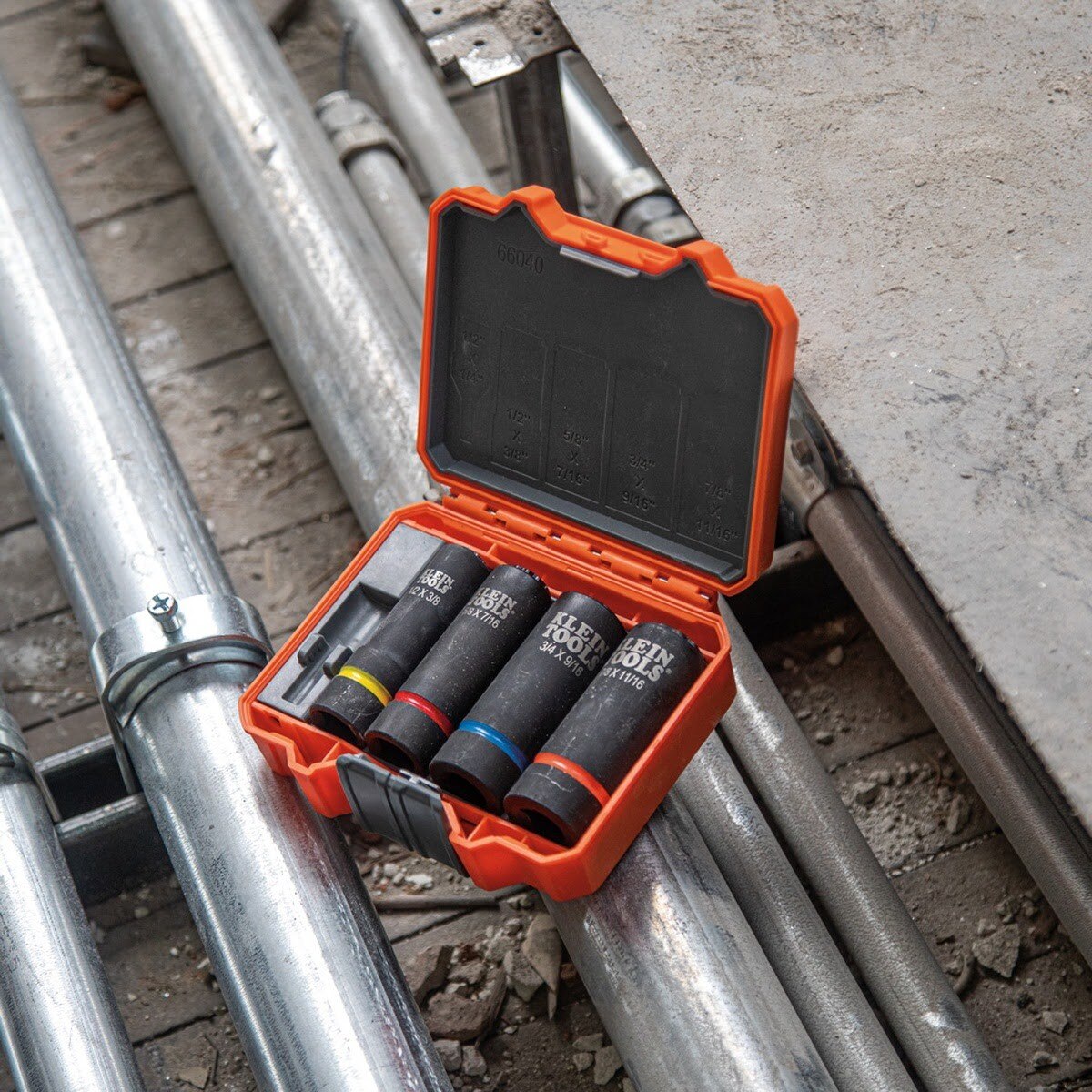 Klein 66012 2-in-1 12-Point Impact Socket, 5/8 in. x 7/16 in., 1/2 in. Drive - 8