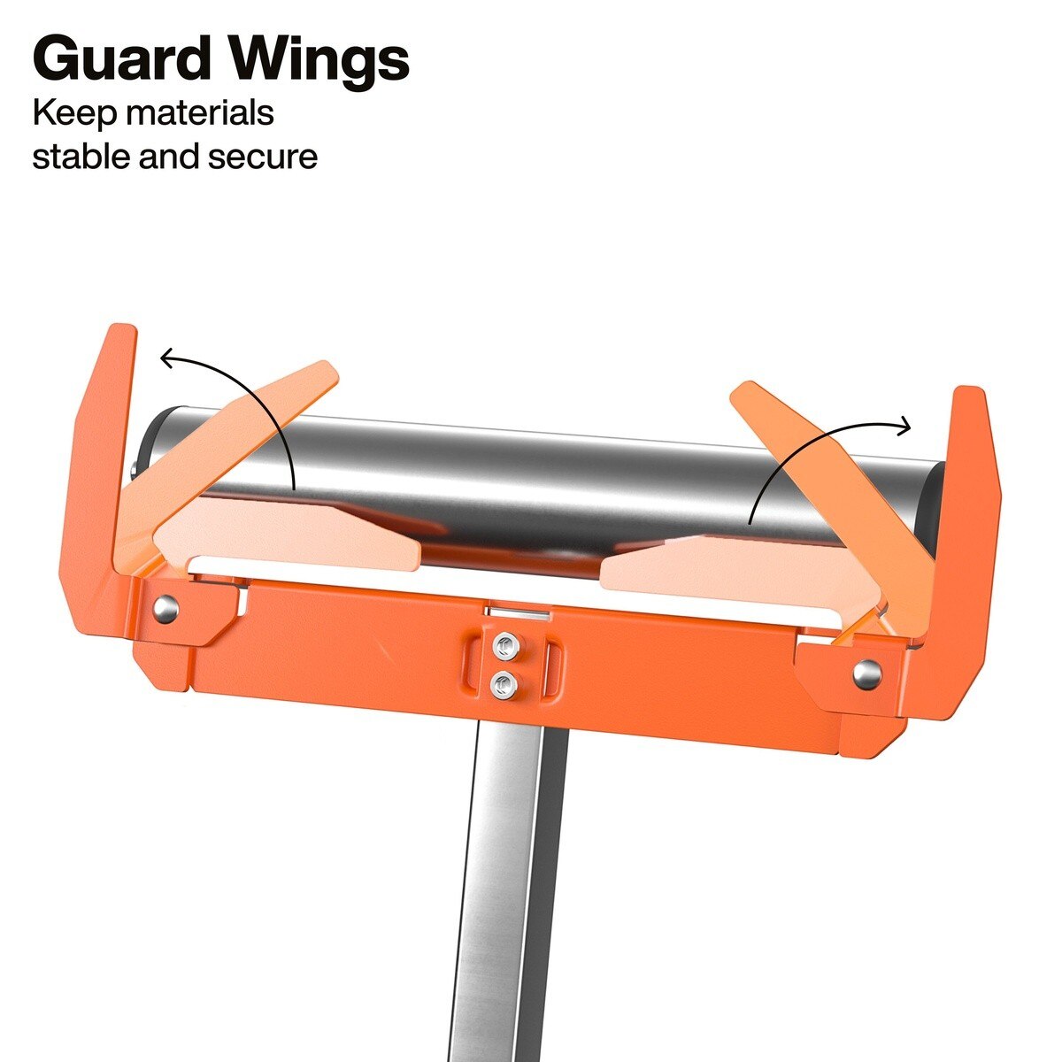 Klein 66013 27.5 to 43" Adjustable Height Roller Stand with Guide Wings and 200 lb Capacity - 3