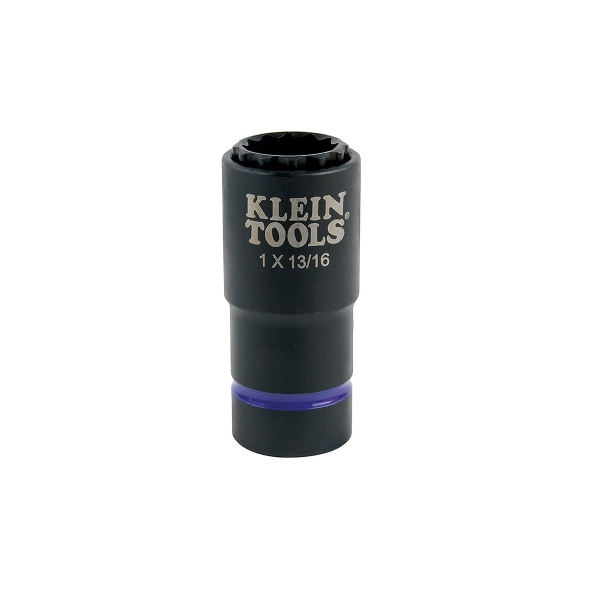 Klein 66015 2-in-1 Impact Socket, 12-Point, 1 in. and 13/16 in., 1/2 in. Drive