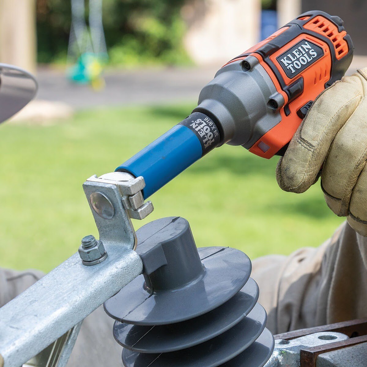 Klein 66030 2-in-1 Coated Impact Socket, 12-Point, 3/4 and 9/16-Inch (Each) - 5