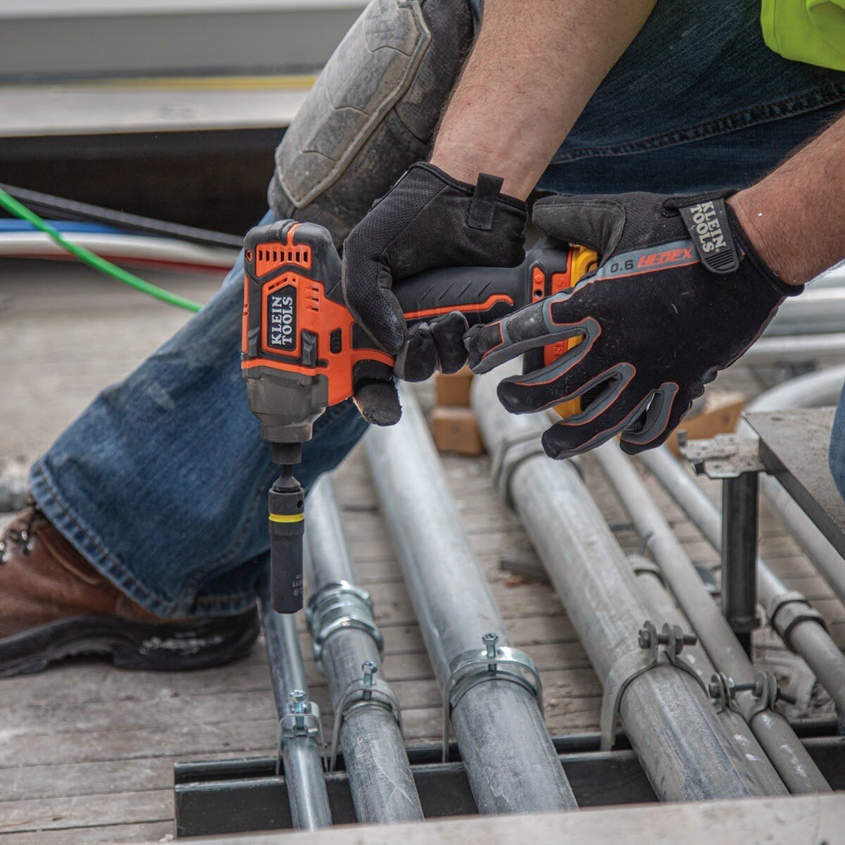 Klein 66040 2-in-1 12-Point Impact Socket Set with Adapter and Case (5 Piece) - 8