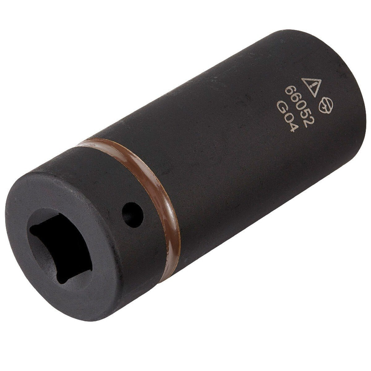 Klein 66052E 2-in-1 Metric 12-Point Impact Socket, 24 x 19 mm, 1/2 in. Drive - 4