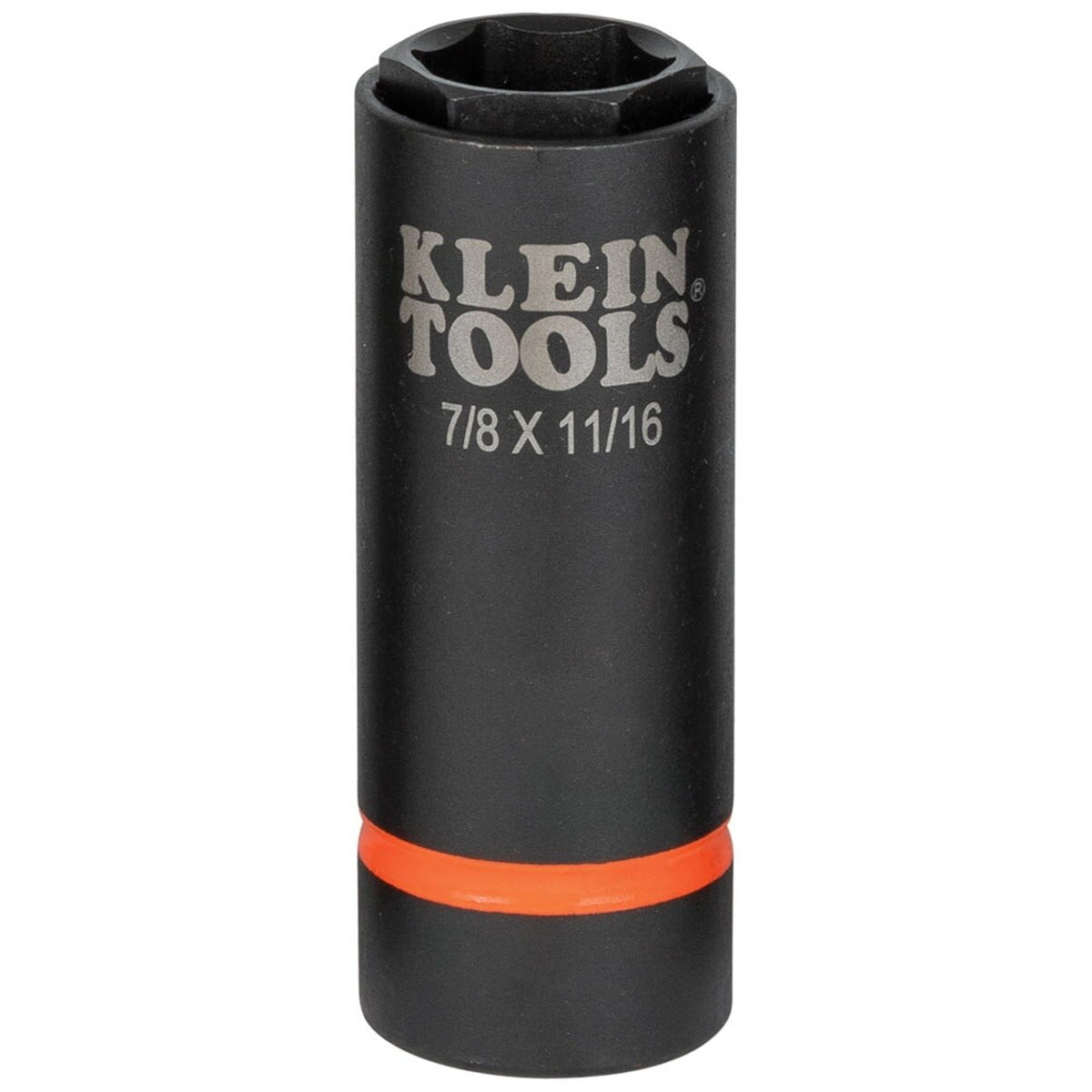 Klein 66064 2-in-1 6-Point Impact Socket, 7/8 x 11/16 in., 1/2 in. Drive