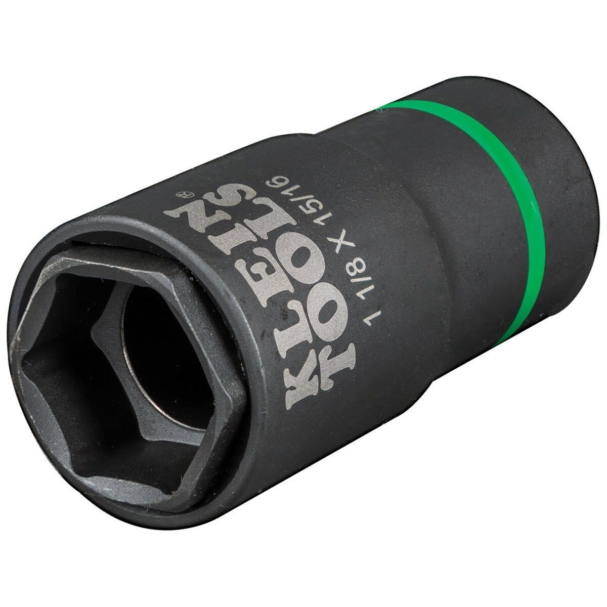 Klein 66066 2-in-1 6-Point Impact Socket, 1-1/8 in. x 15/16 in., 1/2 in. Drive - 4