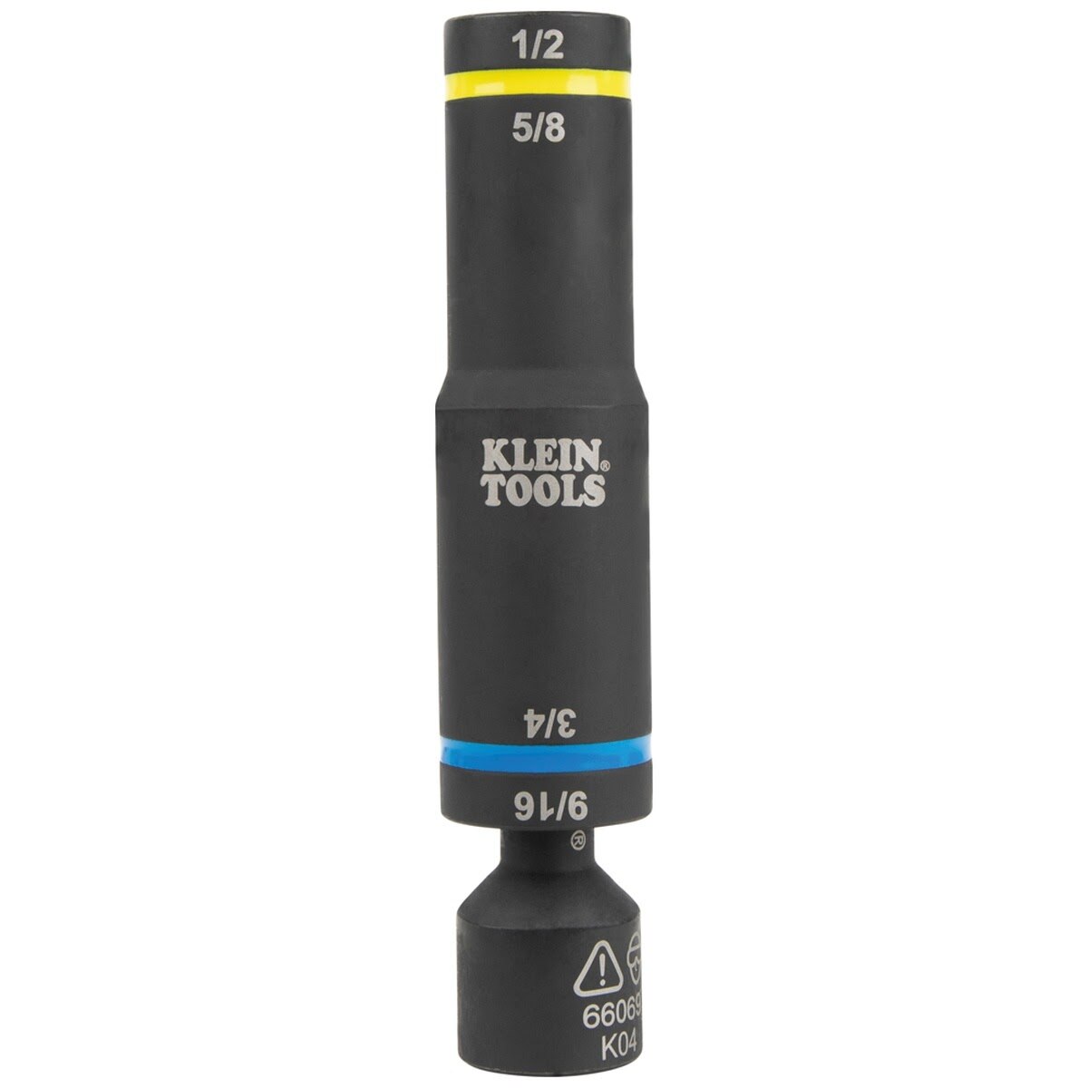 Klein 66069 Flip Quad Socket Adapter, 1/2 to 3/8 Inch - 3