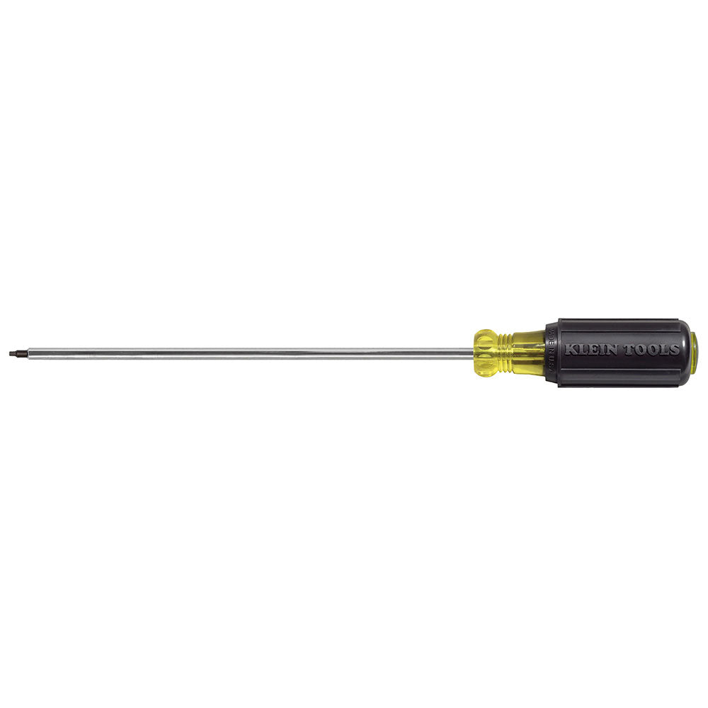 Klein Tools 663 #3 Square Recess Screwdriver, 4" Round Shank
