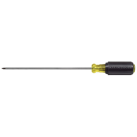 Klein Tools 663 #3 Square Recess Screwdriver, 4" Round Shank