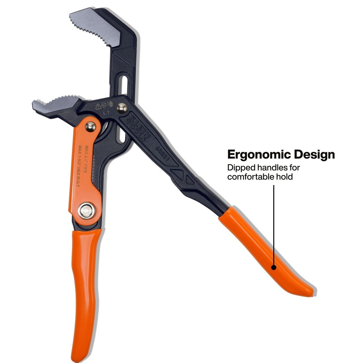Klein 68231 17" Quick-Adjust S-Jaw Pipe Wrench - 3