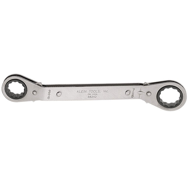 Klein Tools 68242 Reversible Ratcheting Box Wrench, 3/4 x 7/8"