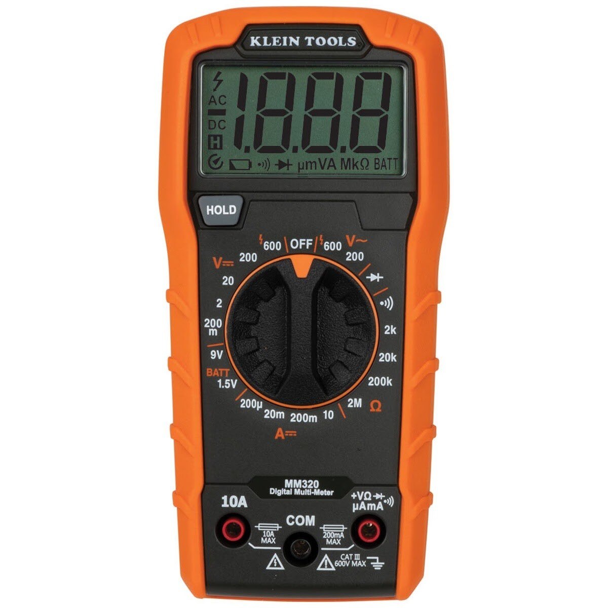 Klein 69355 Premium Electrical Test Kit with Multimeter, Non-Contact Voltage Tester and GFCI Receptacle Tester - 4