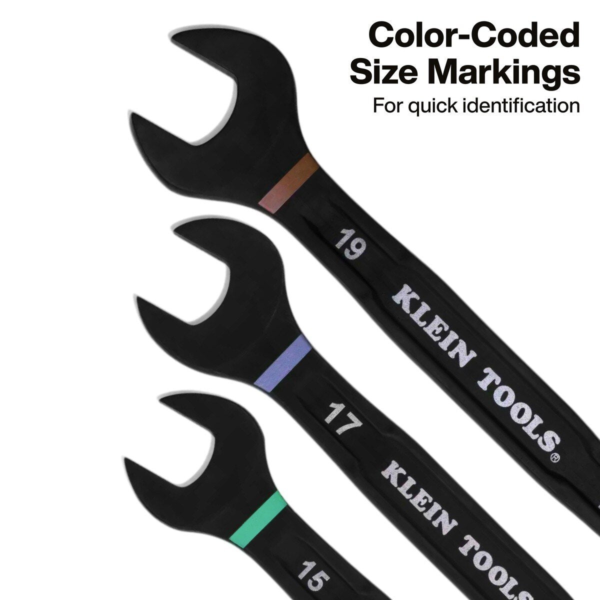 Klein 69508M Metric Ratcheting Combination Slide-Lock Wrench Set with Roll Pouch (8 Piece) - 4