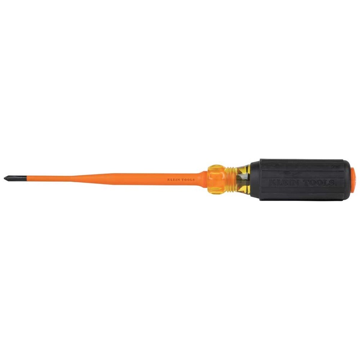 Klein 6956INS Slim-Tip 1000V Insulated #1 Phillips Screwdriver, 6-Inch Round Shank