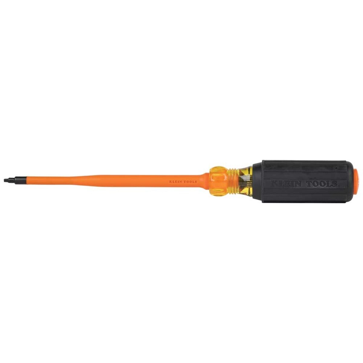 Klein 6986INS Slim-Tip 1000V Insulated Screwdriver, #1 Square, 6-Inch Round Shank