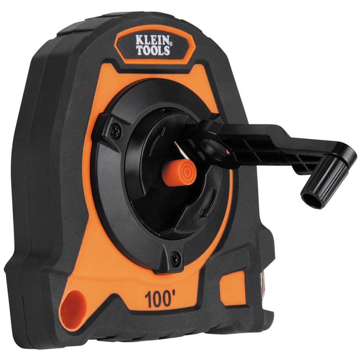 Klein Tools 94100CR Closed Reel Long Tape Measure with 3:1 Gear Ratio and Nylon Coated Steel Tape (100-Foot) - 6