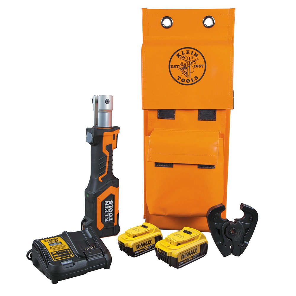 Klein BAT207T24H Battery-Operated Cable Crimper, D3 Groove, 4 Ah