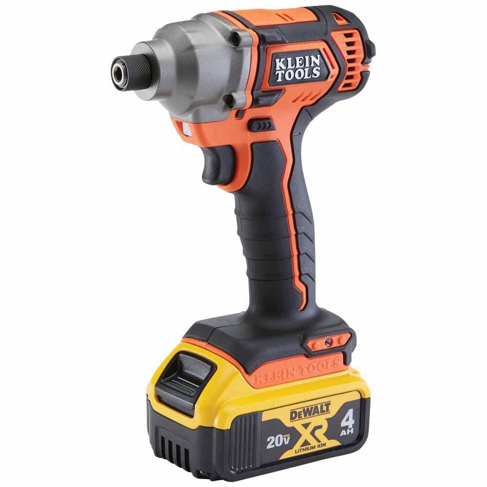 Klein BAT20CD1 Battery-Operated Compact Impact Driver, 1/4-Inch Hex Drive, Full Kit - 3