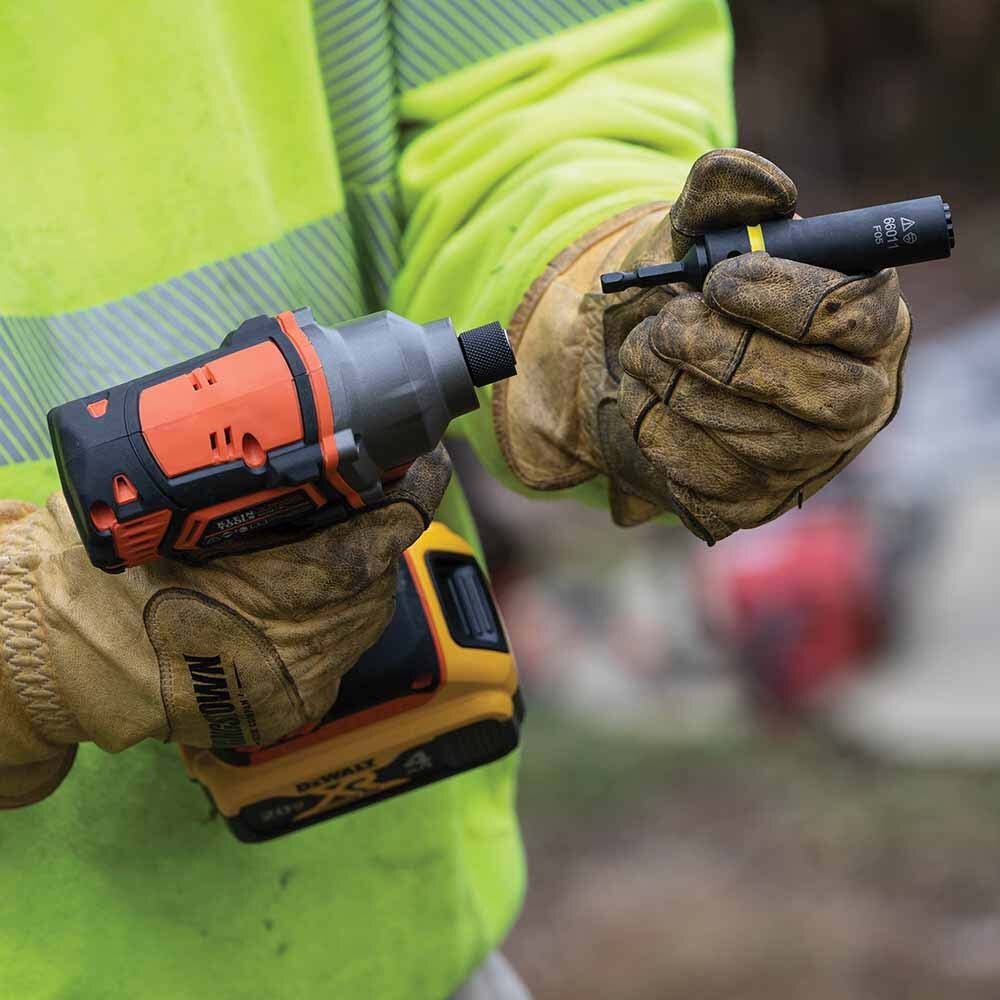 Klein BAT20CD1 Battery-Operated Compact Impact Driver, 1/4-Inch Hex Drive, Full Kit - 6