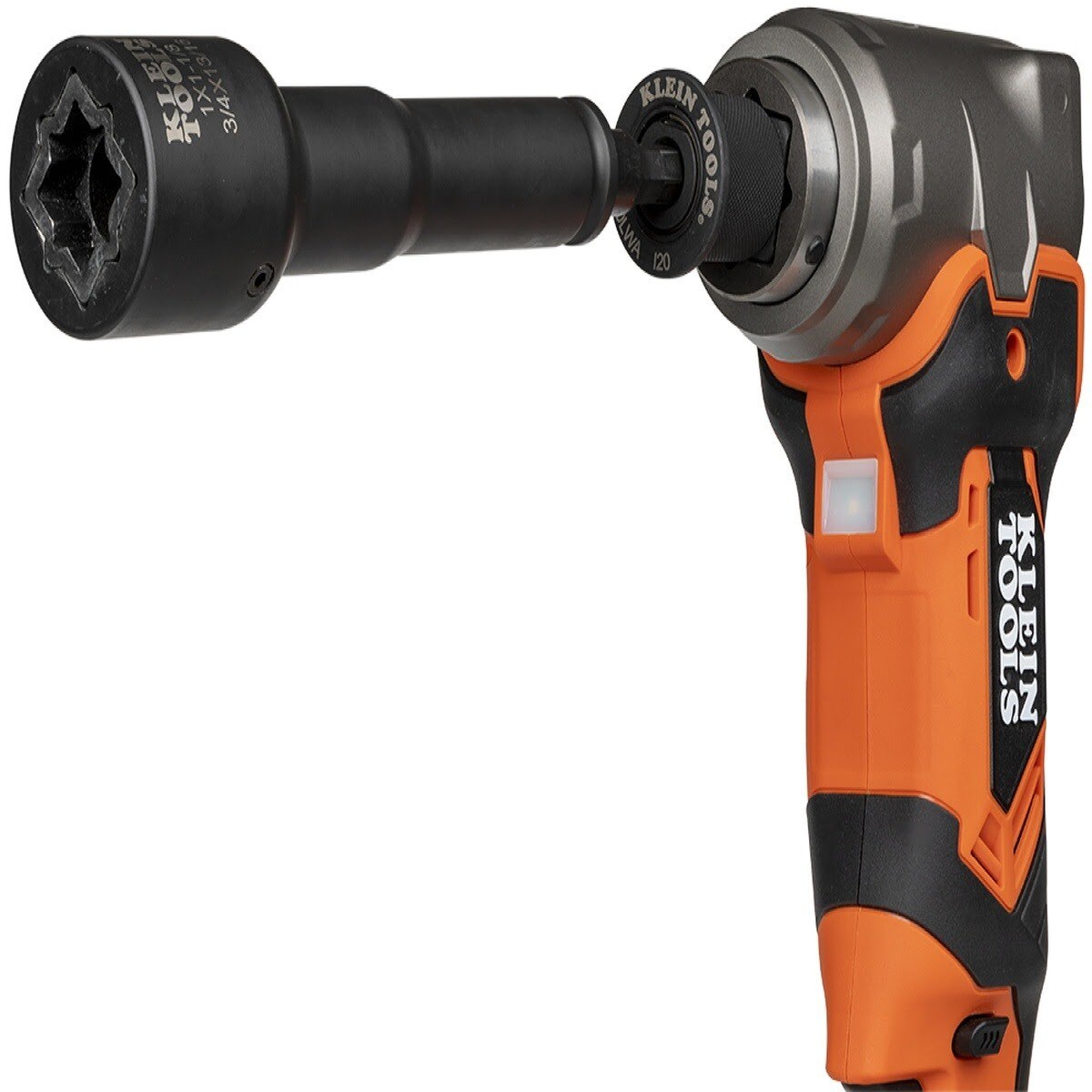 Klein BAT20LWA 7/16-Inch Adapter for 90-Degree Impact Wrench, Quick Connect Accessory - 8