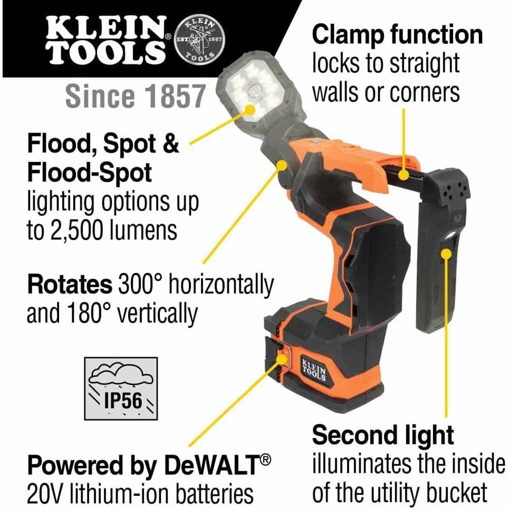 Klein BAT20UBL Cordless Utility LED Light (Tool Only) - 2