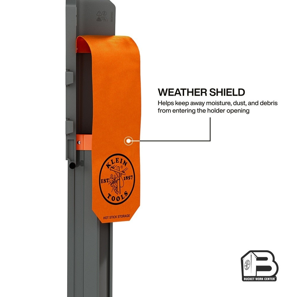 Klein BC515C Hot Stick Holder for Bucket Work Center Rail System, Fits 8' to 12' Hot Sticks - 2