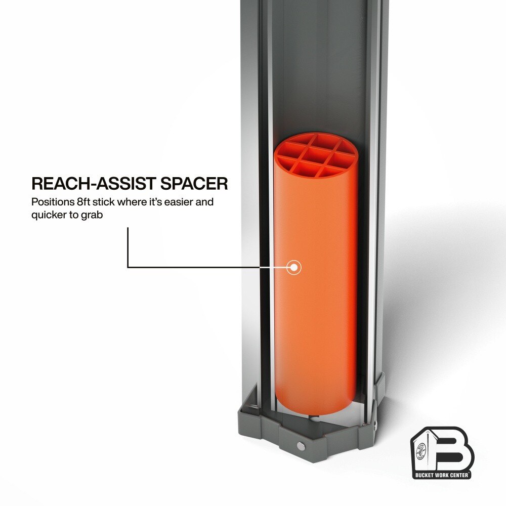 Klein BC515C Hot Stick Holder for Bucket Work Center Rail System, Fits 8' to 12' Hot Sticks - 3
