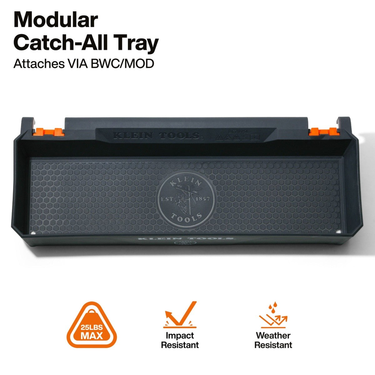 Klein BC701SL Rail System Catch-All Tray Module 14.98 in. x 5.5 in. x 2.88 in. (1 Pack) - 2