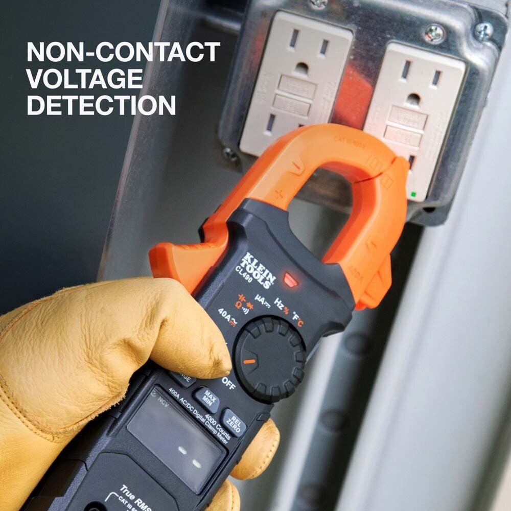 Klein CL490 400A AC/DC Dual-Display Auto-Ranging Digital Clamp Meter - 5
