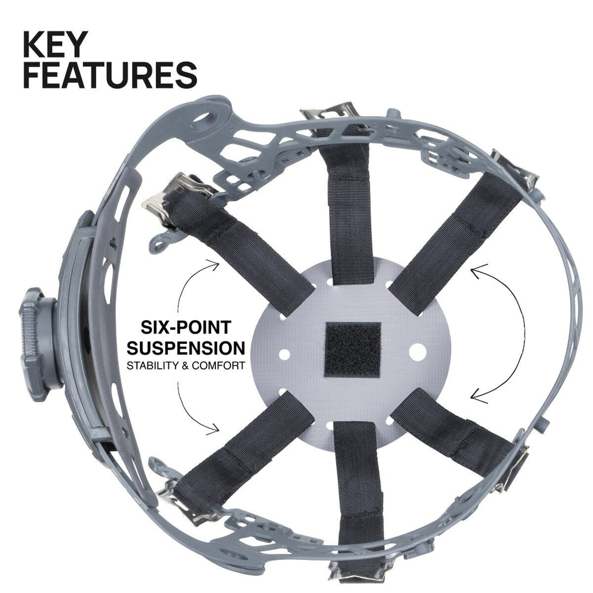 Klein CLMBRSPN Safety Helmet Suspension Replacement with 6-Point Ratchet Adjustment (1 Each) - 3