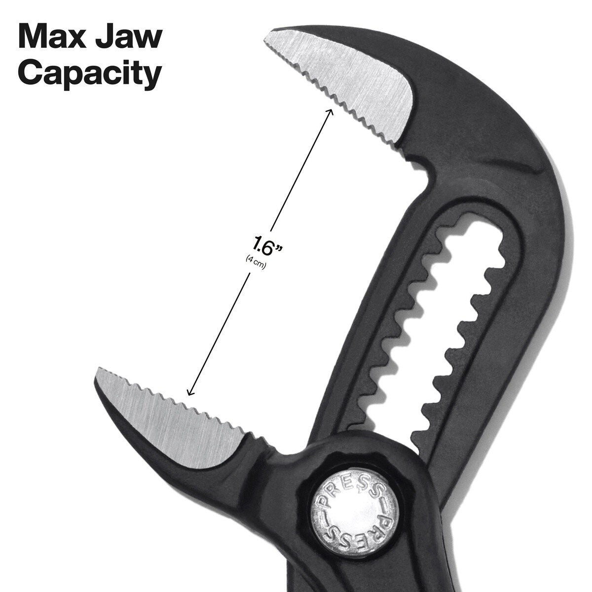 Klein D5057BS 7" Straight Jaw Quick-Adjust Pump Pliers with Hardened Teeth - 5