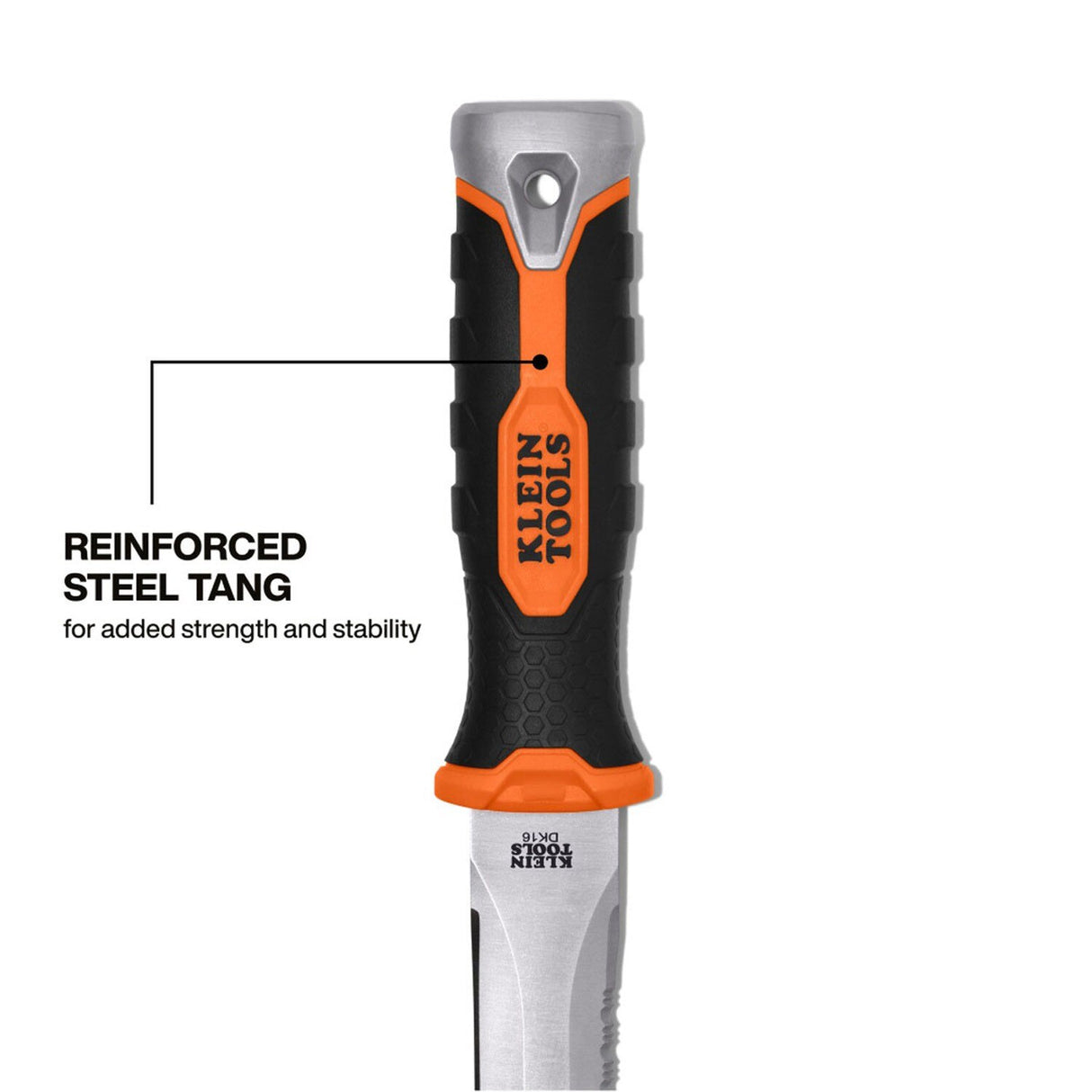 Klein Tools DK16 Double-Edged Duct Knife for Flexible Duct, Duct Board and Insulation (Knife and Sheath) - 4