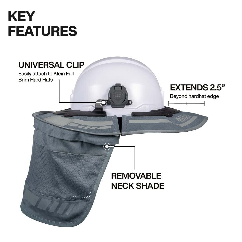 Klein FR03010 Flame-Resistant Full Brim Sombrero for Hard Hat Protection - 4