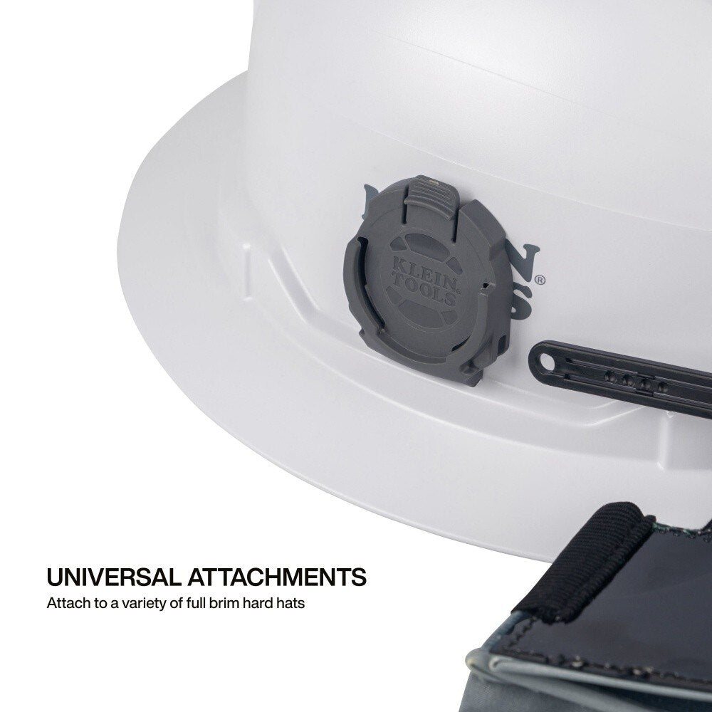 Klein FR03011 Flame-Resistant Sombrero Hybrid Brim for Full Brim Hard Hats with Removable Neck Shade - 4