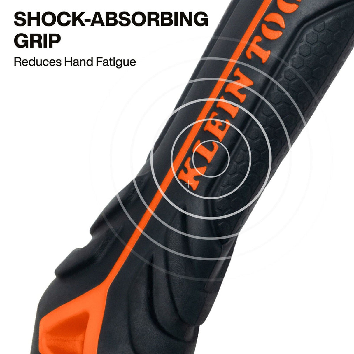 Klein H80626 Fiberglass Handle Sledge Hammer with Overstrike Protection and Rebar Passthrough (6 lb) - 4