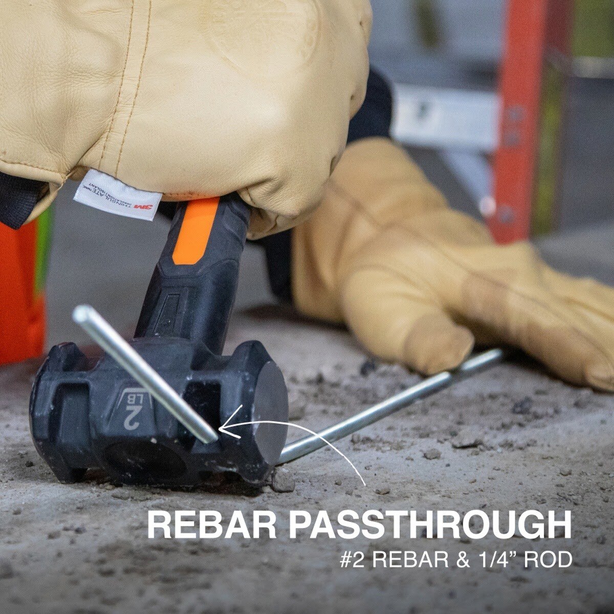 Klein H80692 Fiberglass Handle Drilling Hammer, Smooth Face, Overstrike Protection (2 lb) - 5