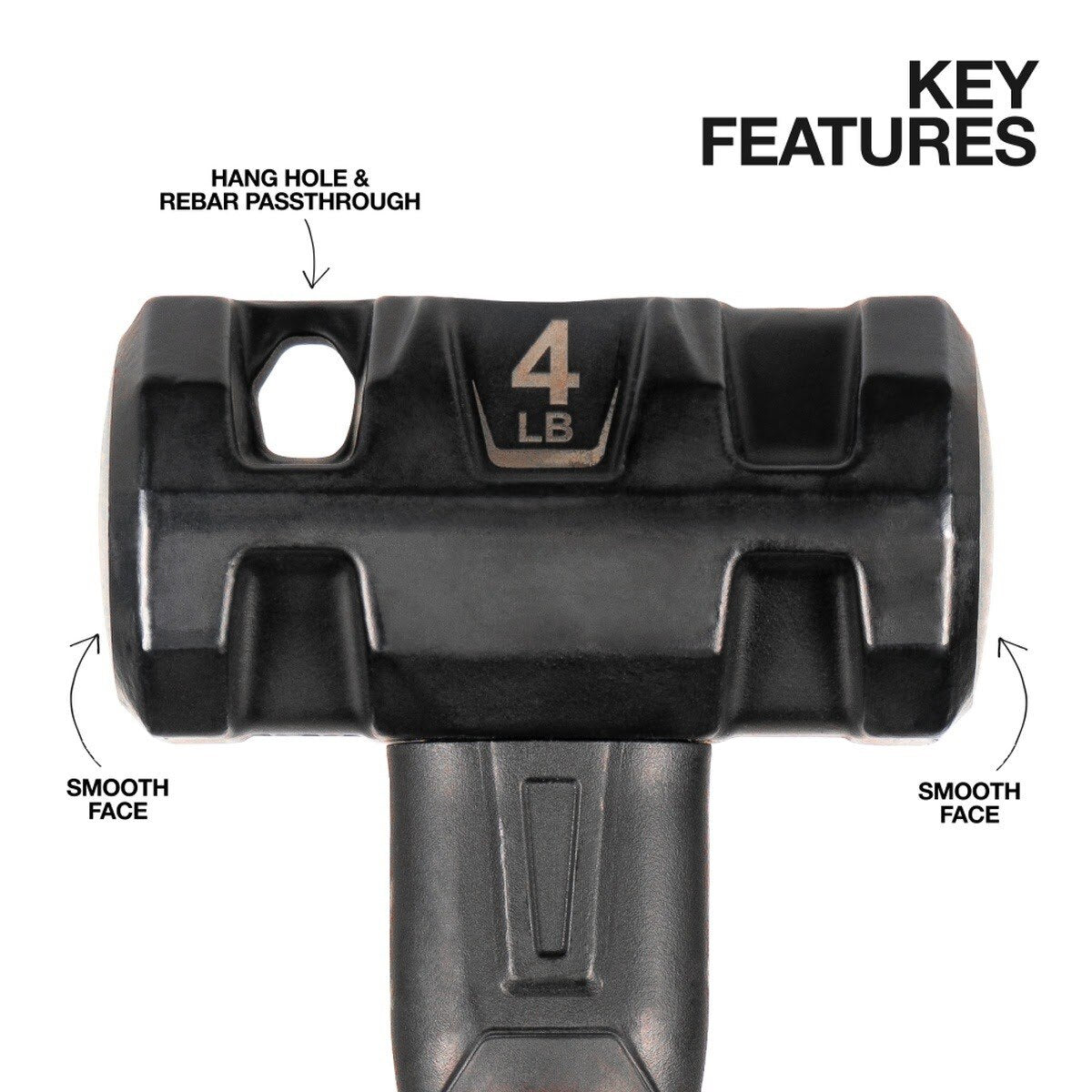Klein H80694 Fiberglass Handle Engineering Hammer 4 lb - 2