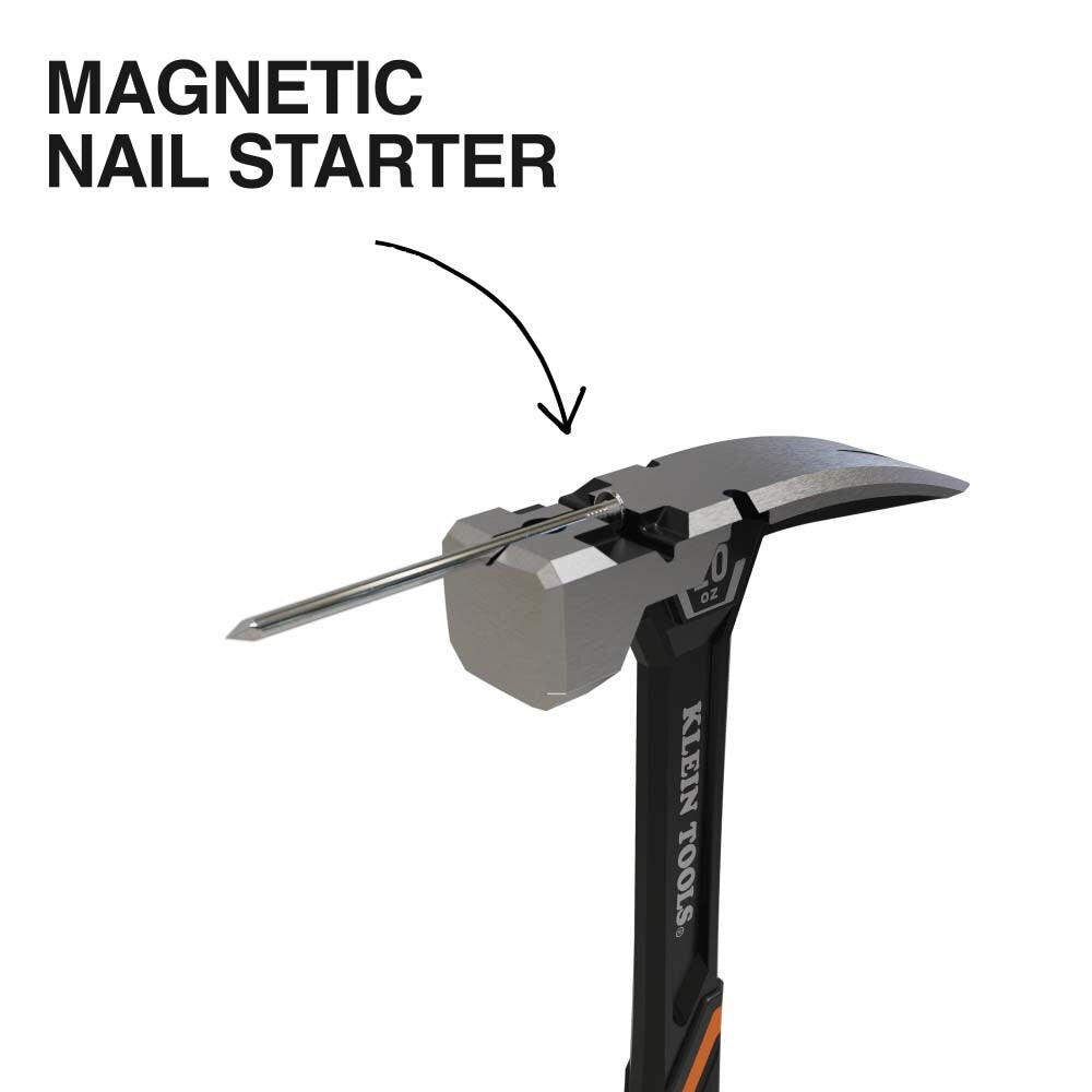 Klein H80920S Smooth Face Steel Claw Hammer, 20-Ounce - 4
