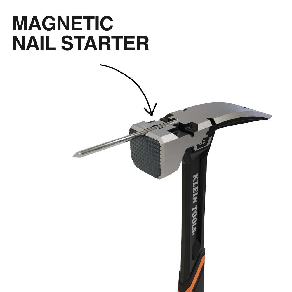 Klein H80922SM Milled Face Steel Claw Hammer, 22-Ounce - 4